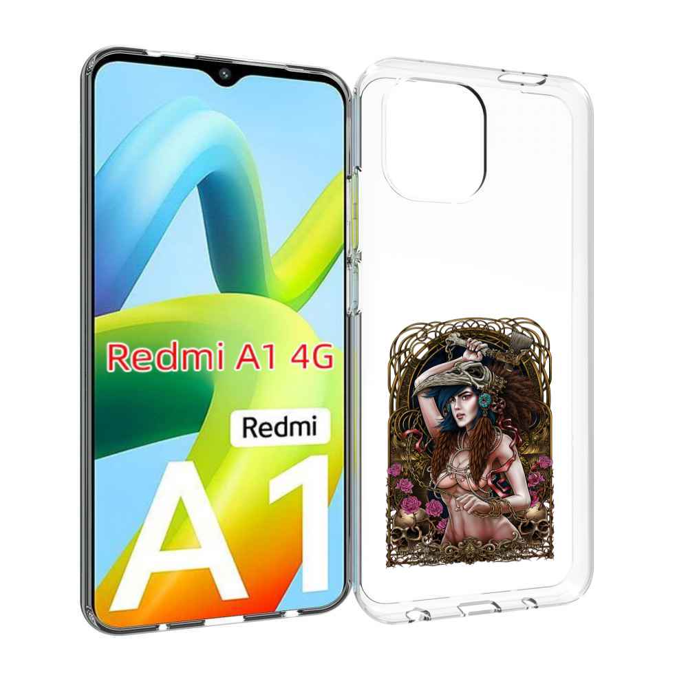 

Чехол Mypads Красивая Девушка Рисунок Для Xiaomi Redmi A1, Прозрачный, Tocco