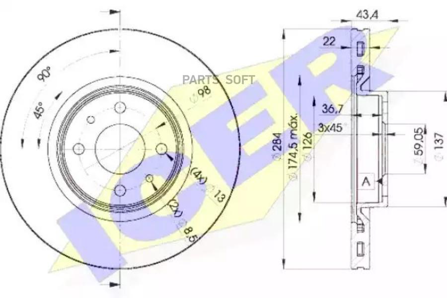 

Диск Тормозной Передний Fiat Icer 78bd0356-2 Icer арт. 78BD0356-2