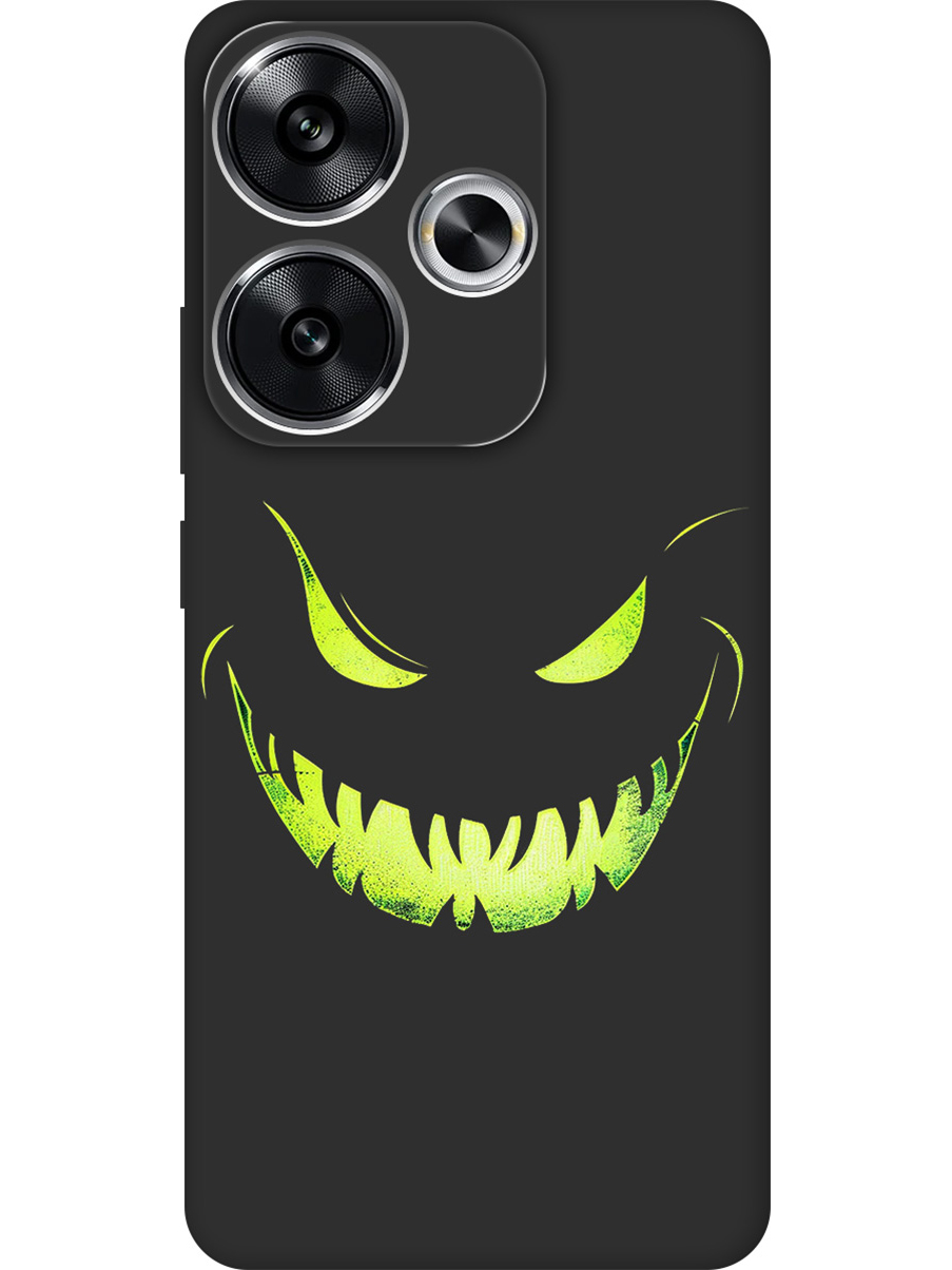 

Силиконовый чехол на Xiaomi Redmi Turbo 3 / Poco F6 с принтом матовый черный 862891, Черный;зеленый, 783980872