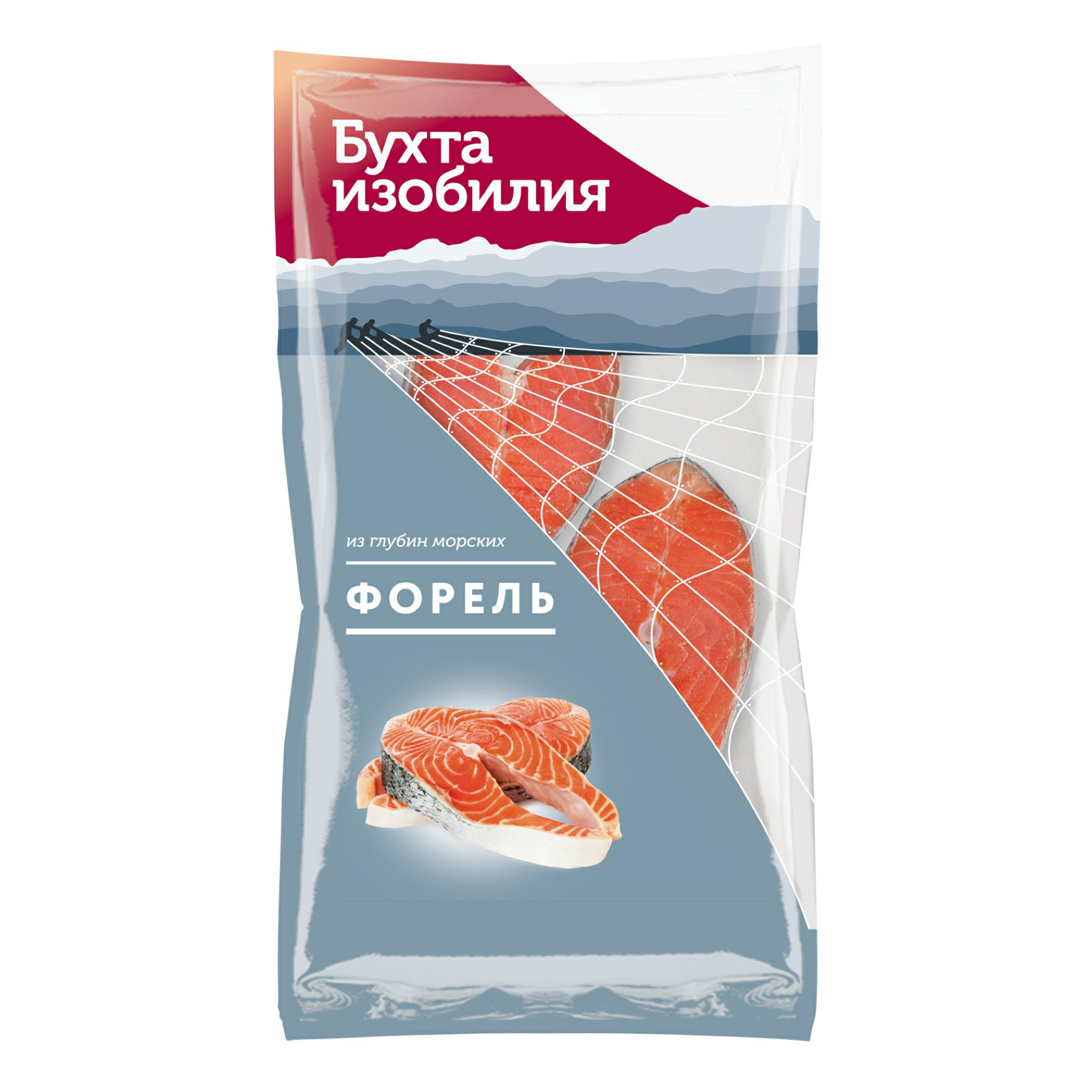 

Форель Бухта изобилия охлажденная с кожей стейк 400 г