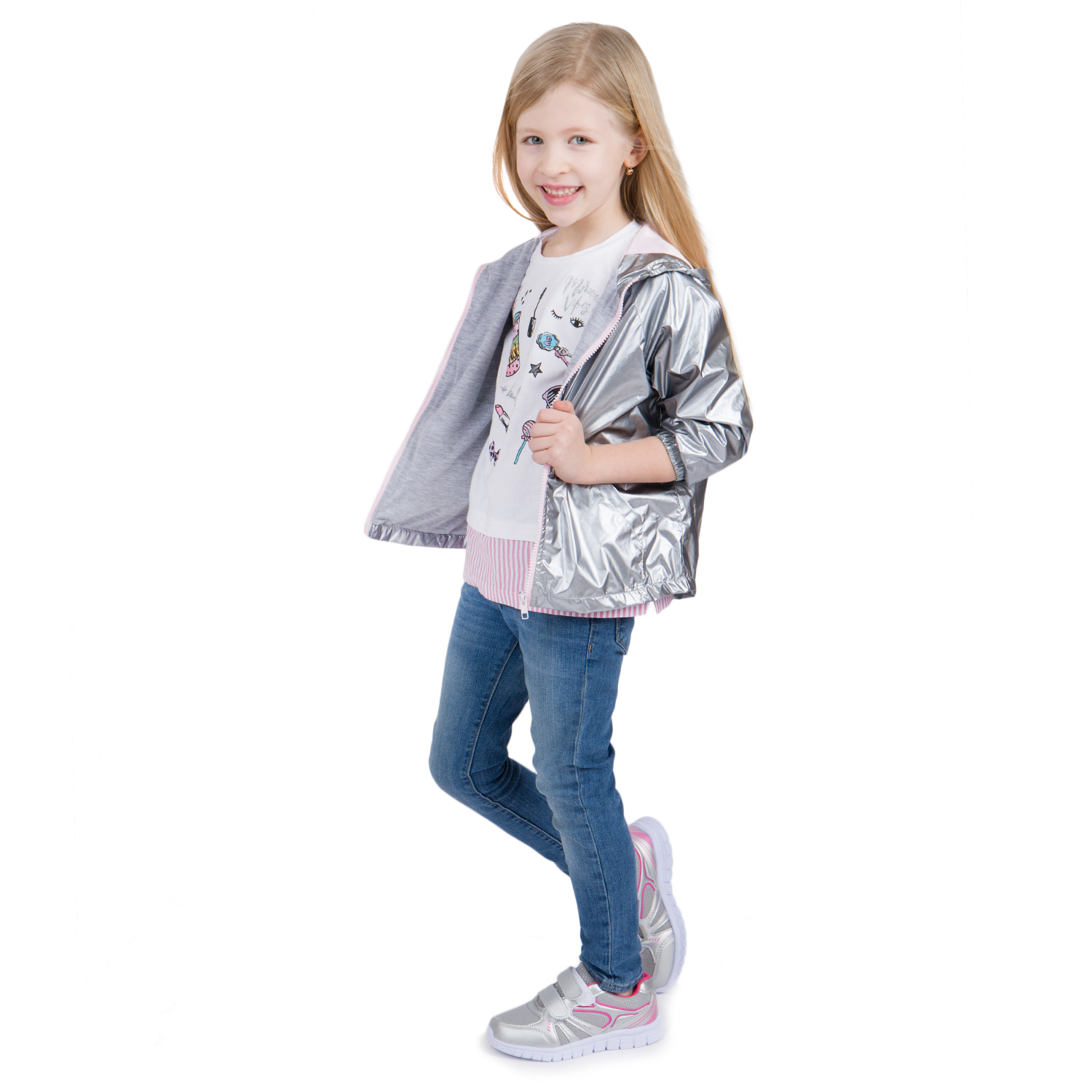 

Куртка детская Fun Time цв.серебряный ,р.116, SS2046M/ silver