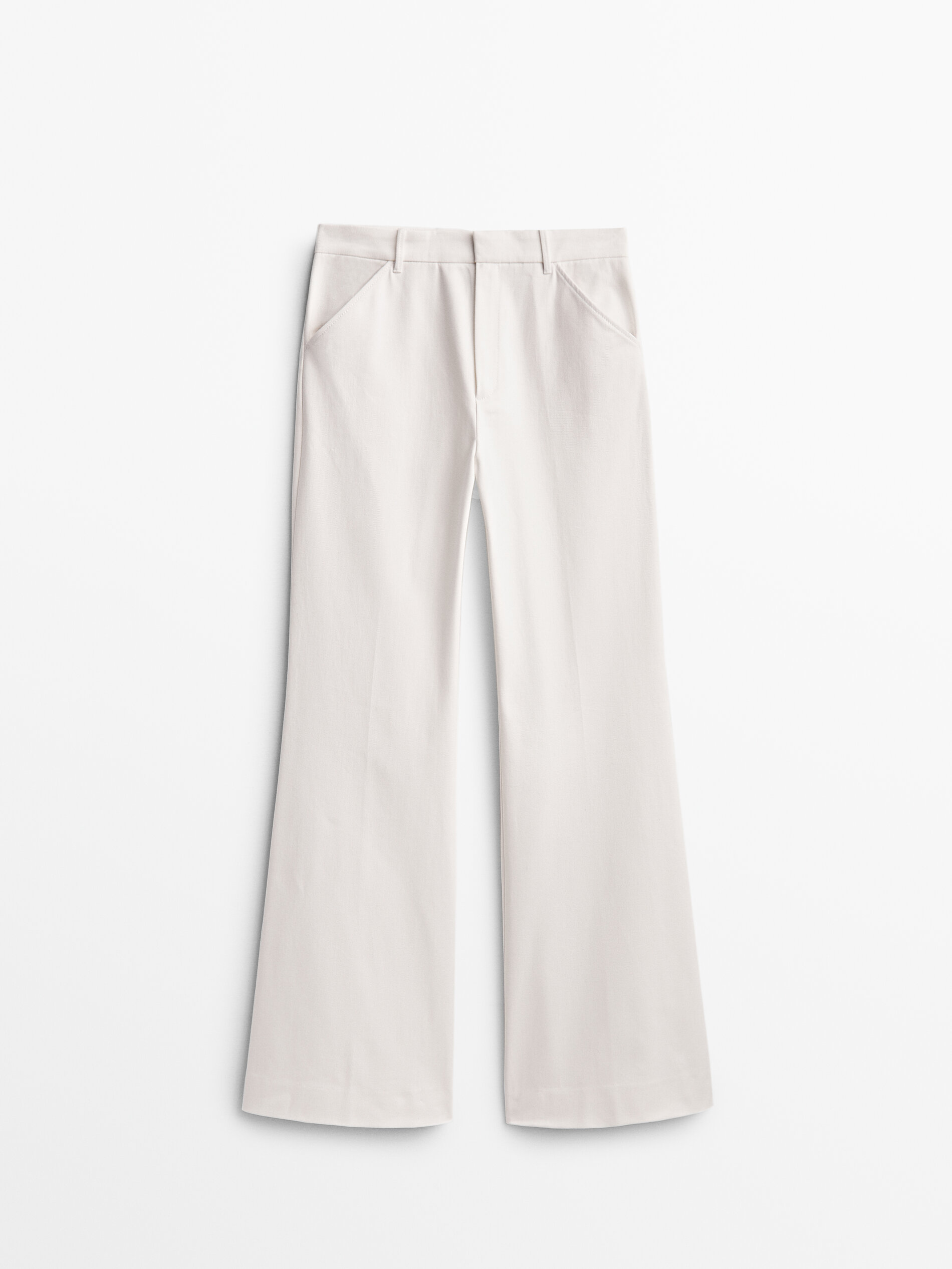 

Брюки женские Massimo Dutti 05026926251 белые 40, 05026926251