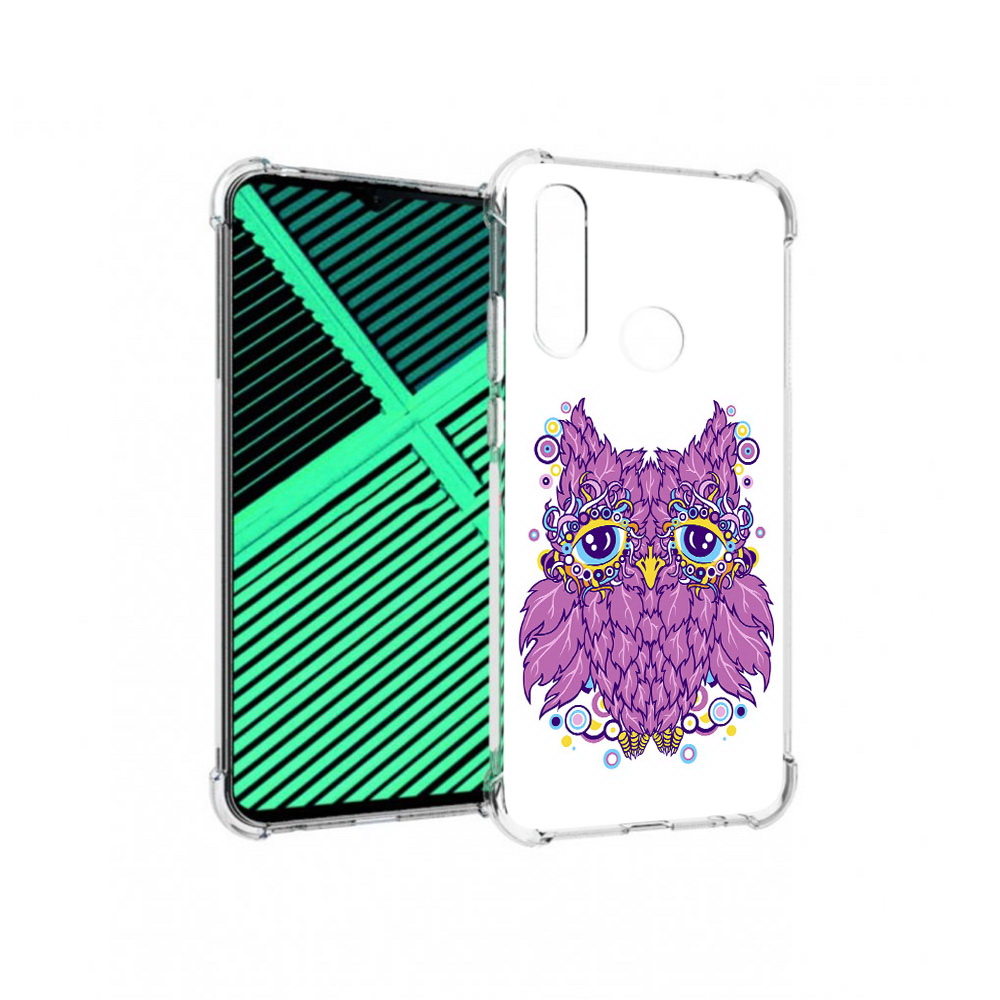 

Чехол MyPads Tocco для Motorola Moto G8 Power Lite Розовая сова (PT227069.358.147), Прозрачный, Tocco