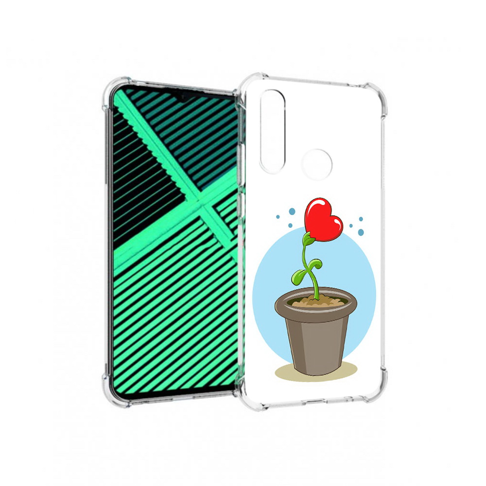 

Чехол MyPads Tocco для Motorola Moto G8 Power Lite Растение любви 14 февраля, Прозрачный, Tocco