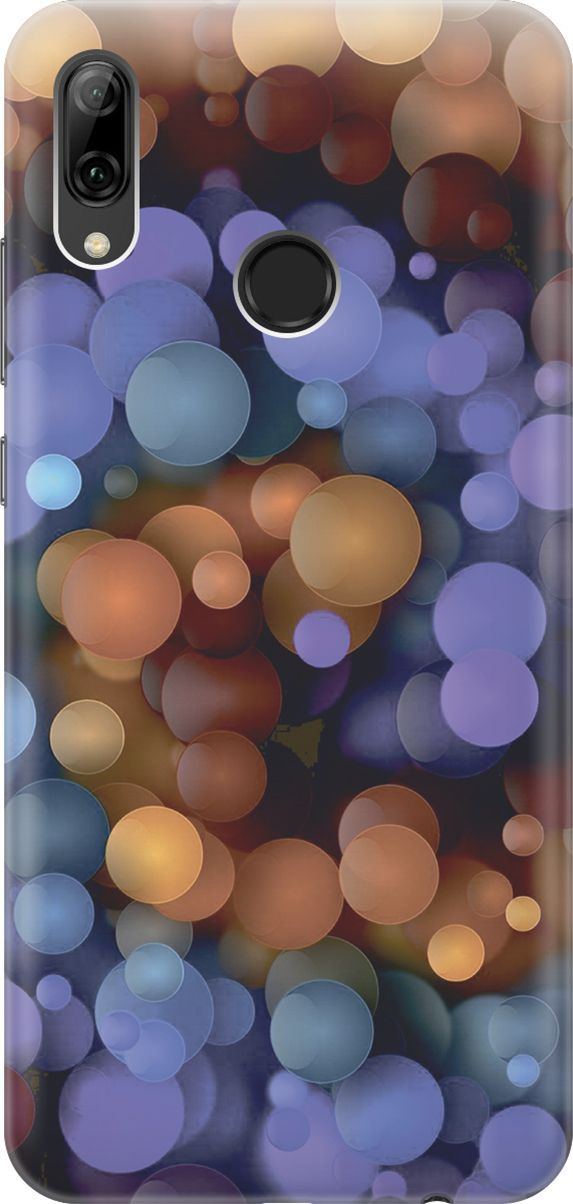 

Чехол на Honor 10 Lite/Huawei P Smart (2019) "Сиренево-оранжевые шарики", Фиолетовый;оранжевый, 6171