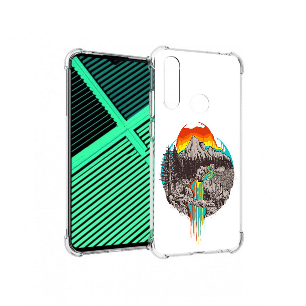 

Чехол MyPads Tocco для Motorola Moto G8 Power Lite Радужный водопад (PT227069.358.144), Прозрачный, Tocco