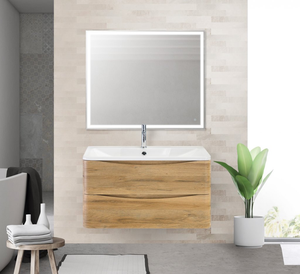 фото Тумба для комплекта belbagno acqua-800-2c-so-rr rovere rustico