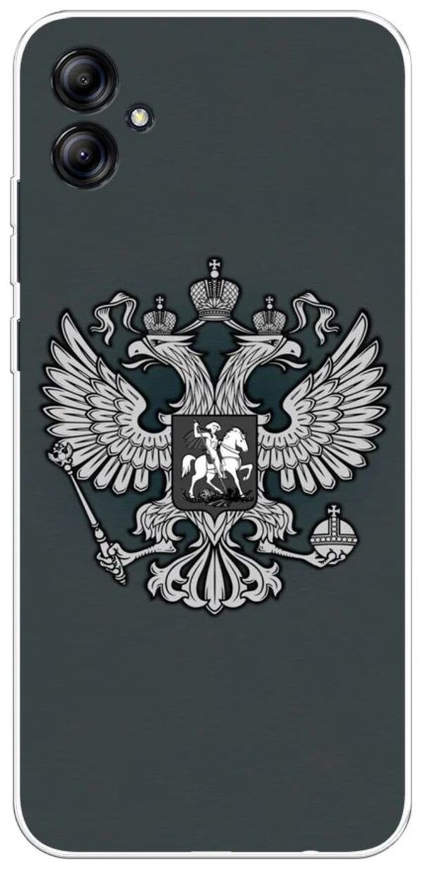 

Чехол Awog на Samsung Galaxy A04 / Самсунг A04 "Герб России серый", Разноцветный, 2107050-5