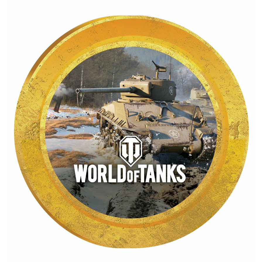 фото Шоколадная медаль конфитрейд world of tanks молочная 25 г в ассортименте