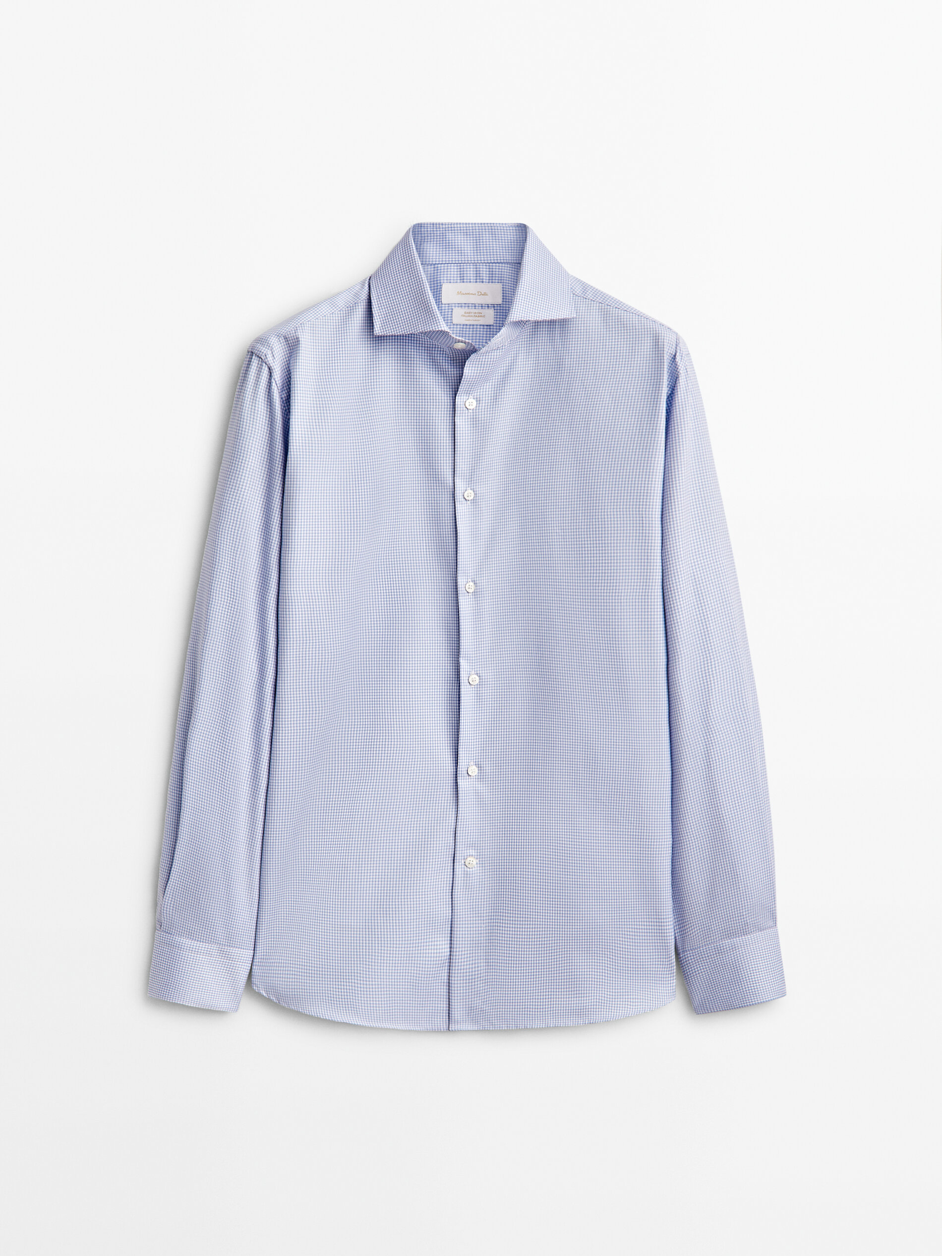 

Рубашка мужская Massimo Dutti 00131360400 синяя 42, 00131360400