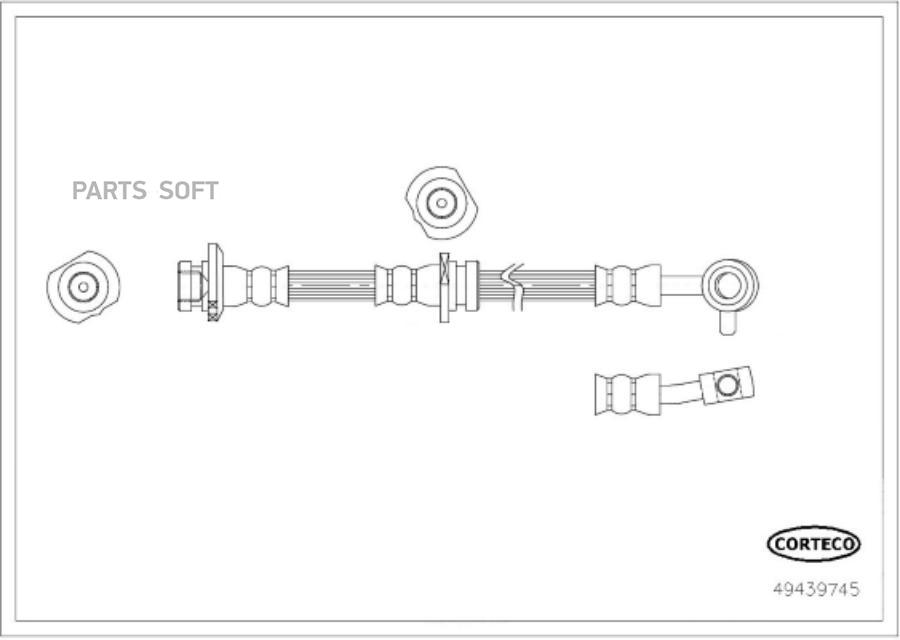 

Шланг Тормозной CORTECO 49439745