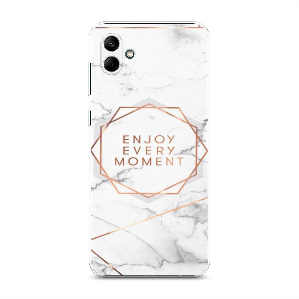 

Чехол Awog на Samsung Galaxy A04 / Самсунг A04 "Enjoy every moment мрамор", 2107050-7