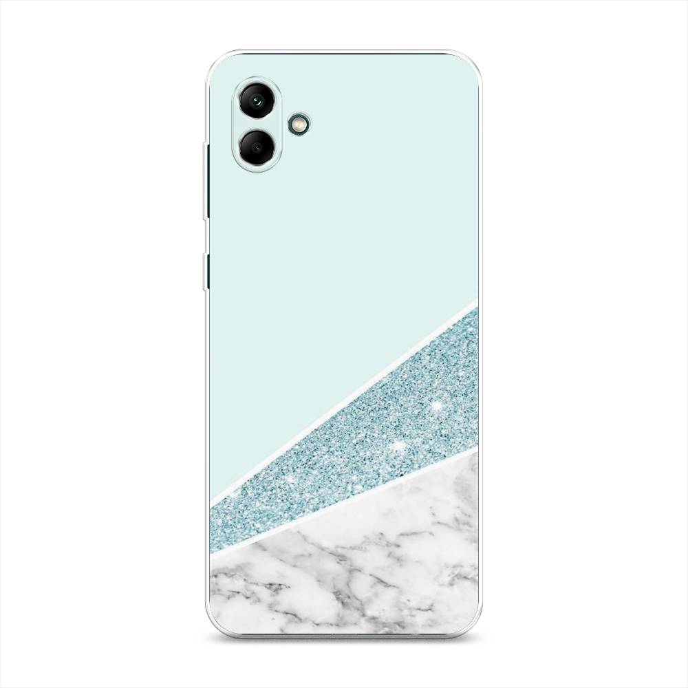 

Чехол Awog на Samsung Galaxy A04 / Самсунг A04 "Мрамор с голубыми блестками", 2107050-3