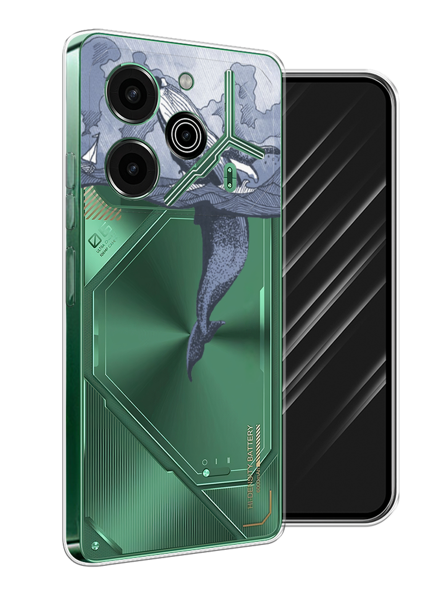 

Чехол Awog на Tecno Pova 6 Pro 5G "Два измерения", Голубой;черный;прозрачный, 305250-1