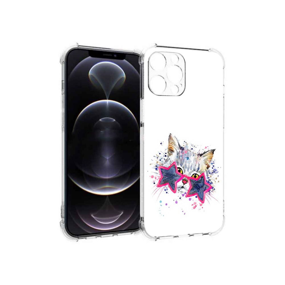 

Чехол MyPads Tocco для Apple iPhone 13 Pro Max звездные очки (PT163170.617.353), Прозрачный, Tocco