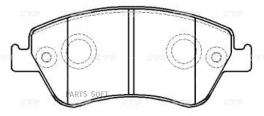 

Тормозные колодки Ctr GK1067