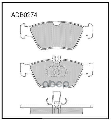 

Колодки передние mb w202/210 allied nippon adb 0274