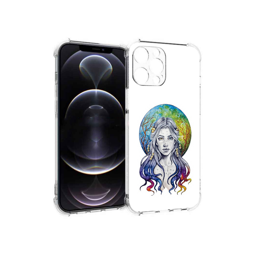 

Чехол MyPads Tocco для Apple iPhone 13 Pro Max девушка с красивыми волосами, Прозрачный, Tocco