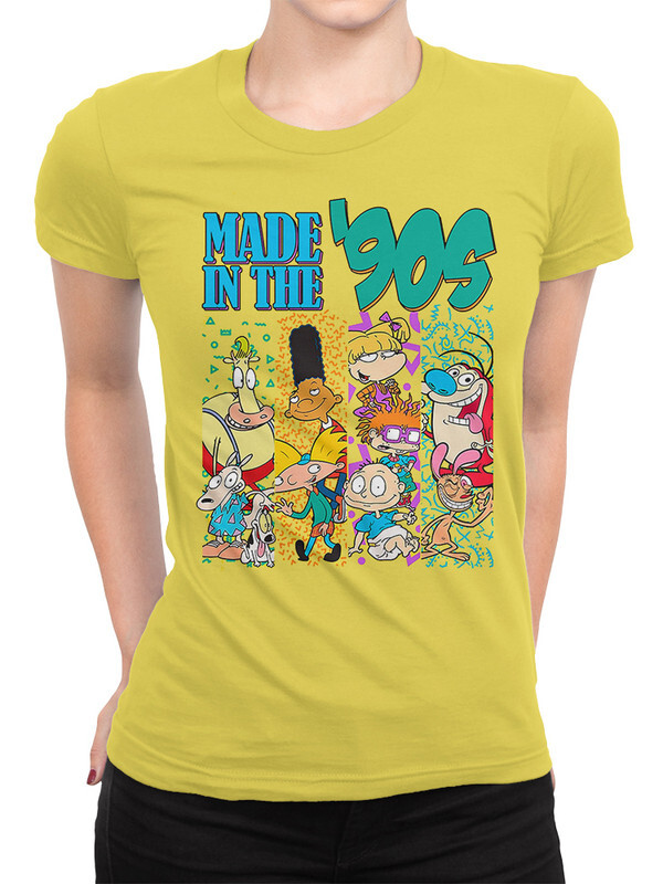 

Футболка женская DreamShirts Studio Любимые мультфильмы из 90х 1 желтая 3XL, Желтый, Любимые мультфильмы из 90х 1