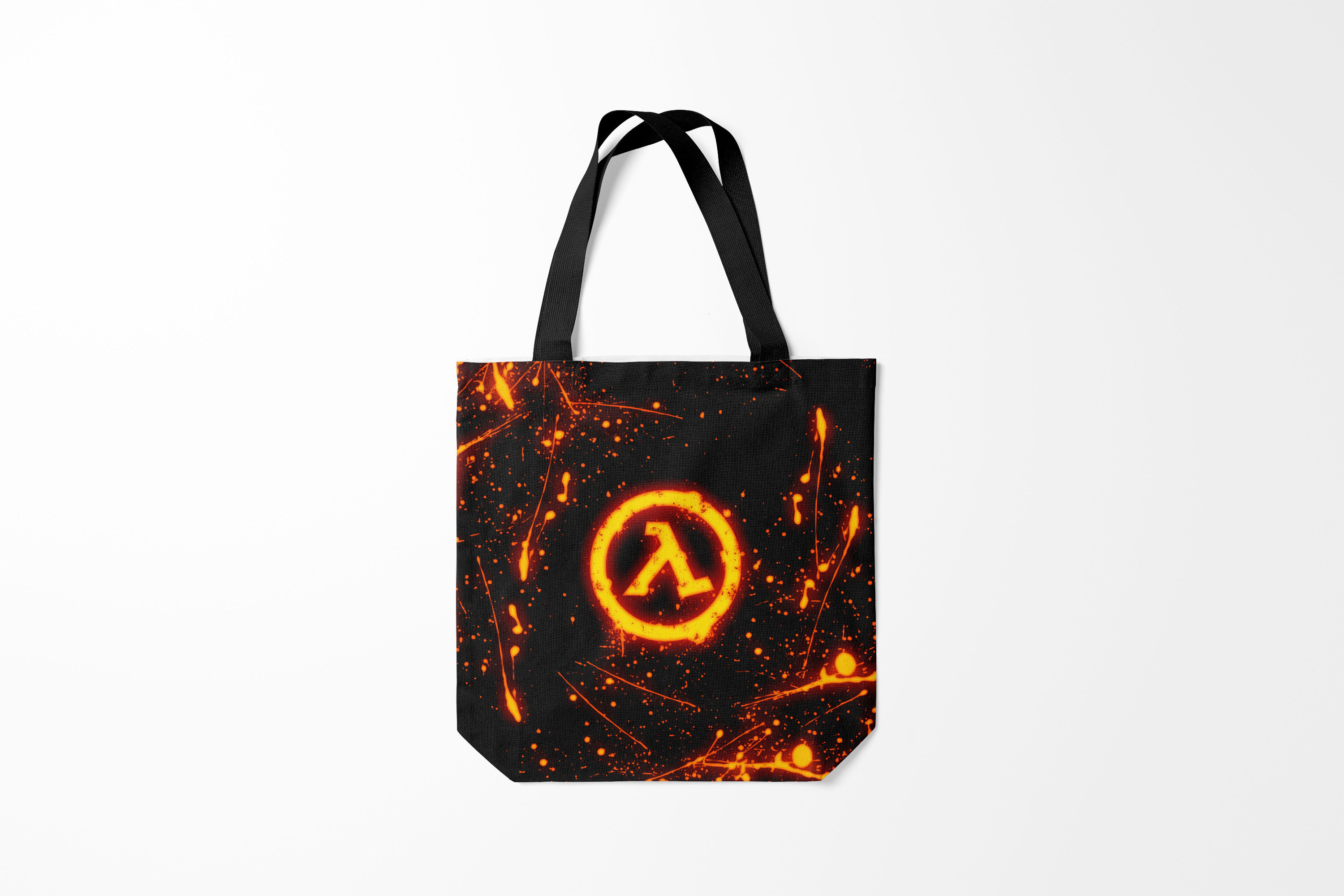 

Сумка шoппер унисекс Burnettie Half Life, черный, Half Life