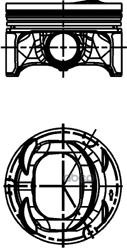 

Поршень комплект KOLBENSCHMIDT 40477610 Vag 1.4Tsi 76.75мм