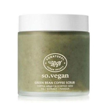 Питательный скраб So Natural So Vegan Green Bean Coffee Scrub, 105 мл