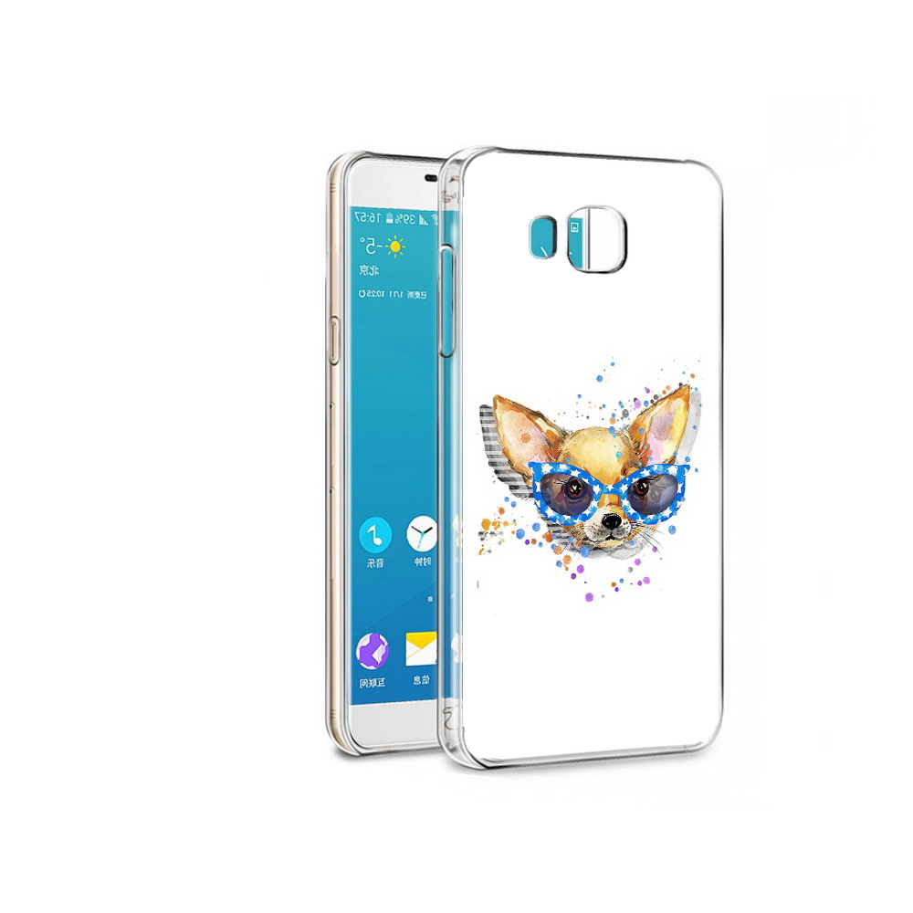 

Чехол MyPads Tocco для Samsung Galaxy C7 Pro чихуа-хуа в очках (PT74619.550.691), Прозрачный, Tocco