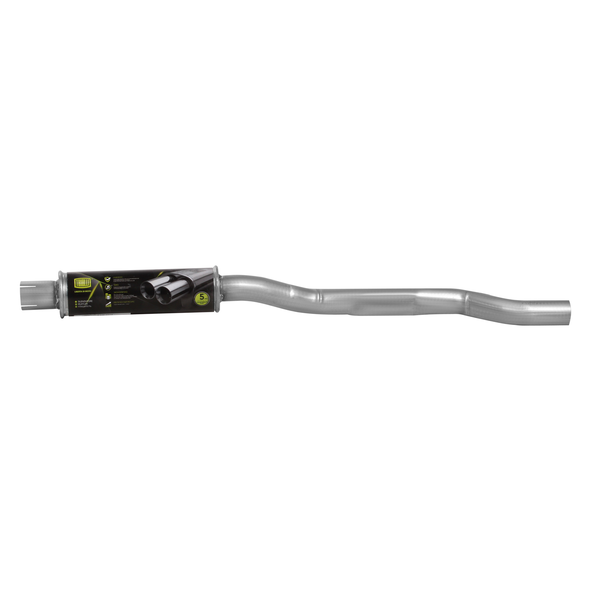 

Eam 0314 резонатор Длинный Газ 3110 Дв. 402 Trialli арт. EAM0314