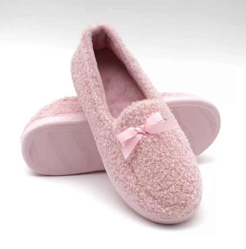 Домашние тапочки женские LSAOSEE W-034, розовые, 36-37