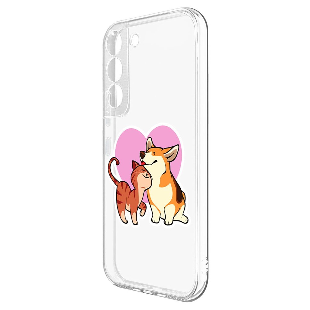 Чехол-накладка Любовь противоположностей для Samsung Galaxy S22