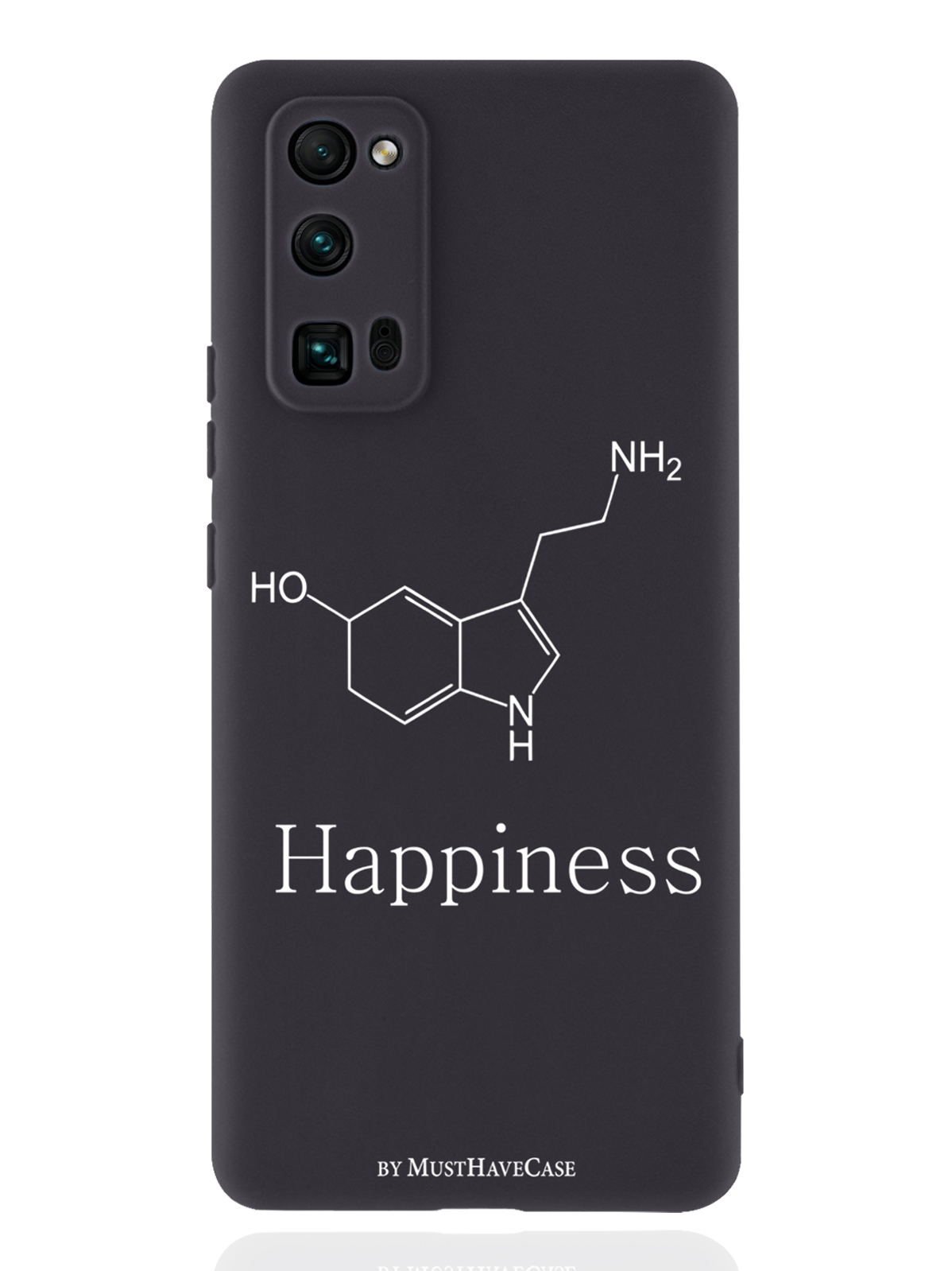 

Чехол MustHaveCase для Honor 30 Pro Молекула счастья черный, Черный;белый