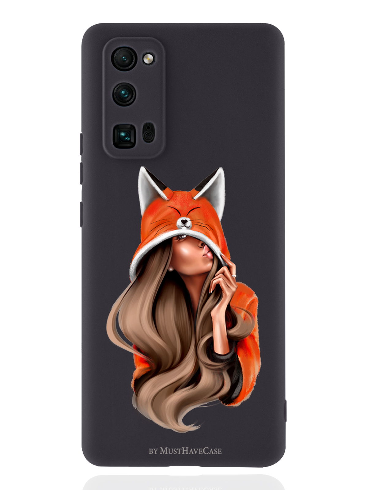 

Чехол MustHaveCase для Honor 30 Pro Foxy Girl/Лисичка черный, Оранжевый;черный