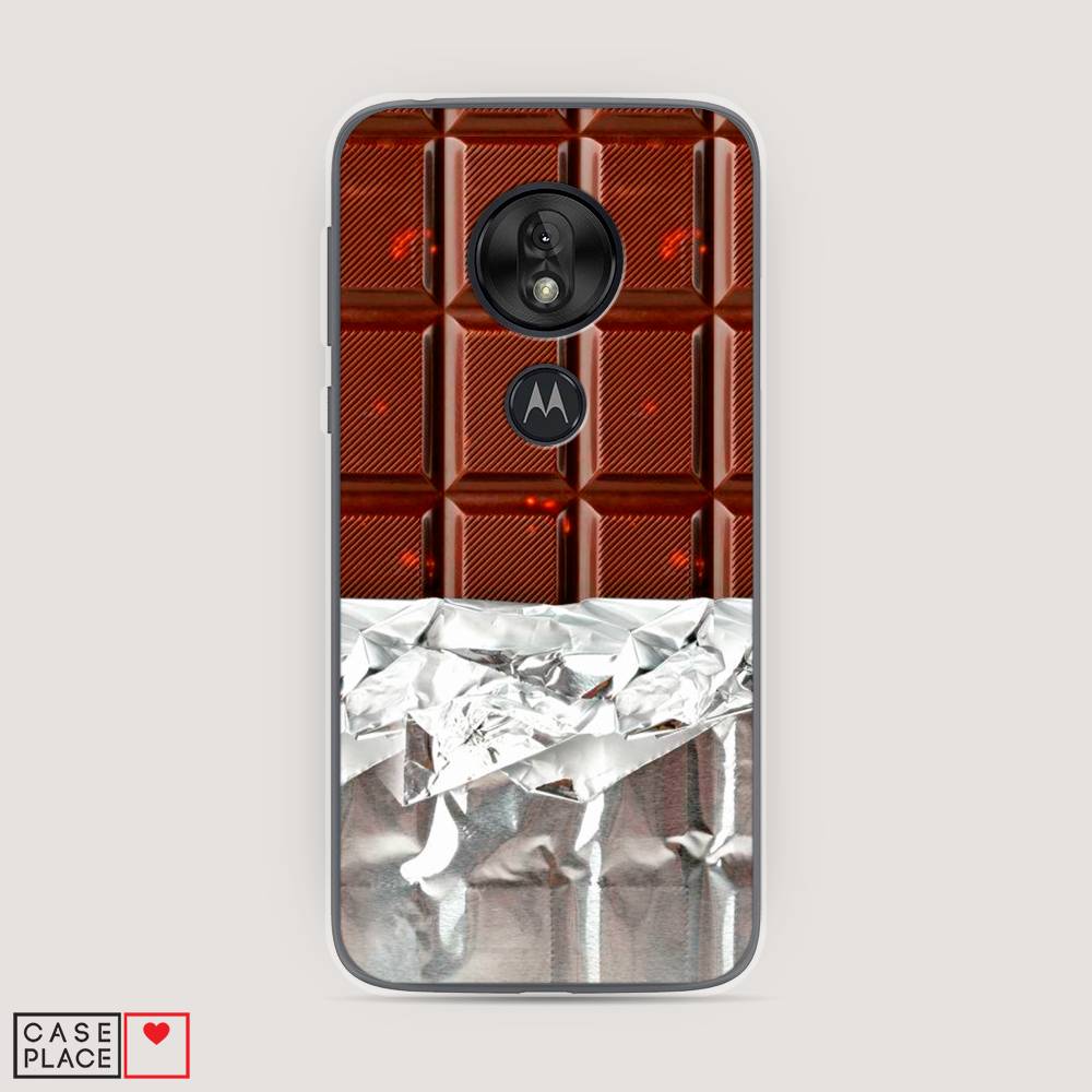 

Чехол на Motorola Moto G7 Play "Шоколад в обертке", Коричневый, 241250-6