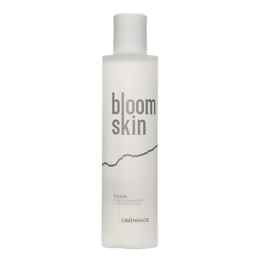 Тоник с АНА-кислотами Bloom skin, отшелушивающий Greenmade 200 мл bielenda микро отшелушивающий тоник с кислотами good skin acid peel 200 0