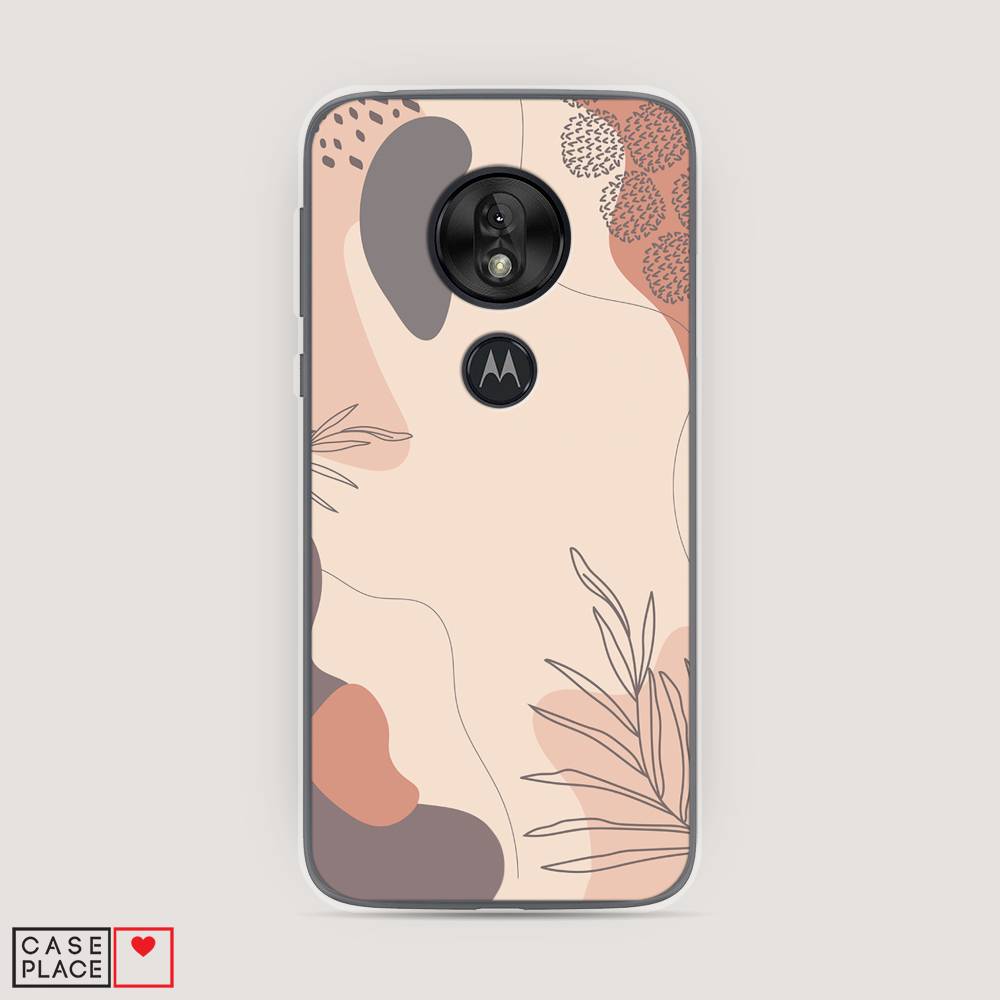 

Чехол на Motorola Moto G7 Play "Нюдовые тона", Коричневый;серый, 241250-4
