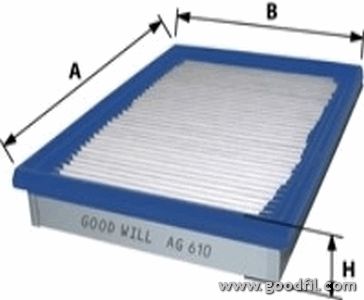 

Воздушный фильтр Goodwill ag610