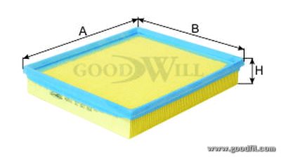 

Воздушный фильтр Goodwill ag601