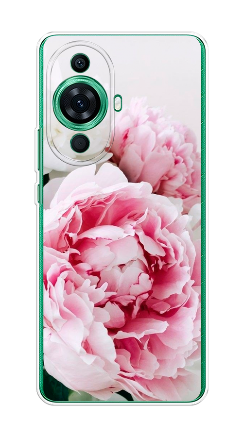 

Чехол на Huawei Nova 11 Pro "Розовые и белые пионы", Розовый;белый, 6121350-2