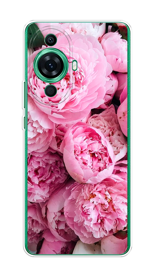 

Чехол на Huawei Nova 11 Pro "Розовые пионы", Бежевый;розовый, 6121350-2