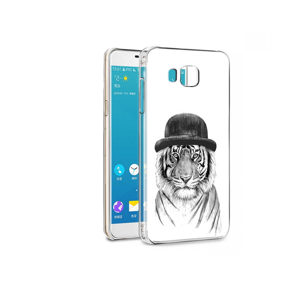 

Чехол MyPads Tocco для Samsung Galaxy C7 Pro тигр британец (PT74619.550.641), Прозрачный, Tocco