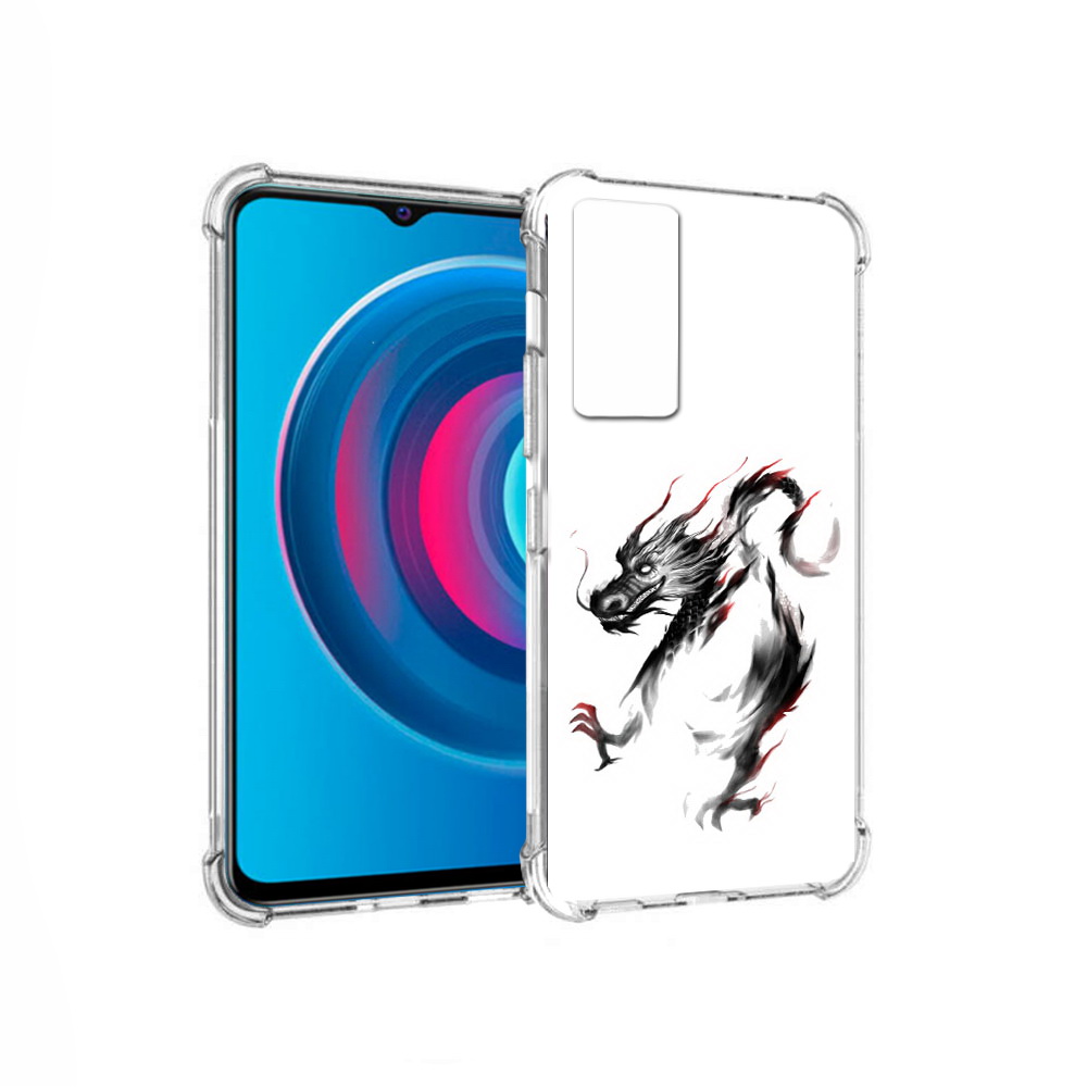 

Чехол MyPads Tocco для Vivo Y74s черный дракон (PT224892.430.690), Прозрачный, Tocco