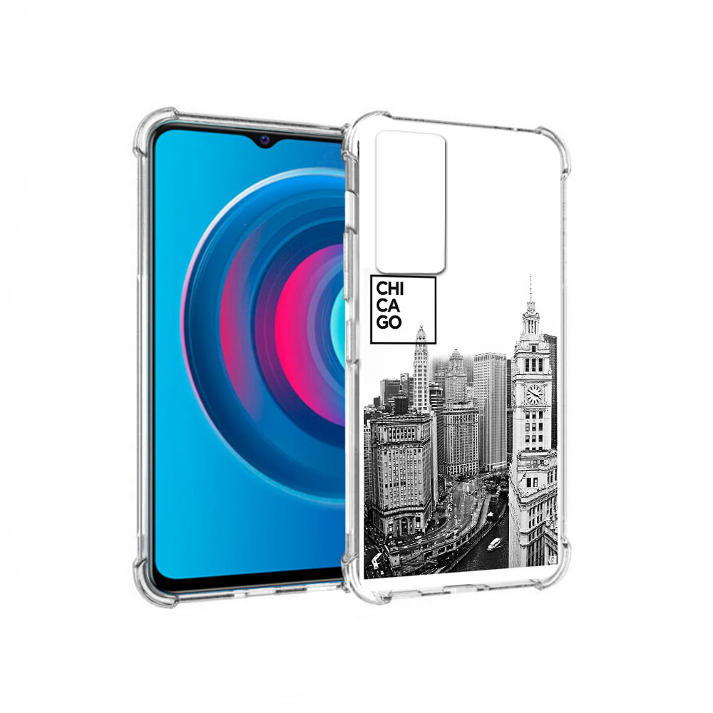 

Чехол MyPads Tocco для Vivo Y74s черно белый чикаго (PT224892.430.689), Прозрачный, Tocco