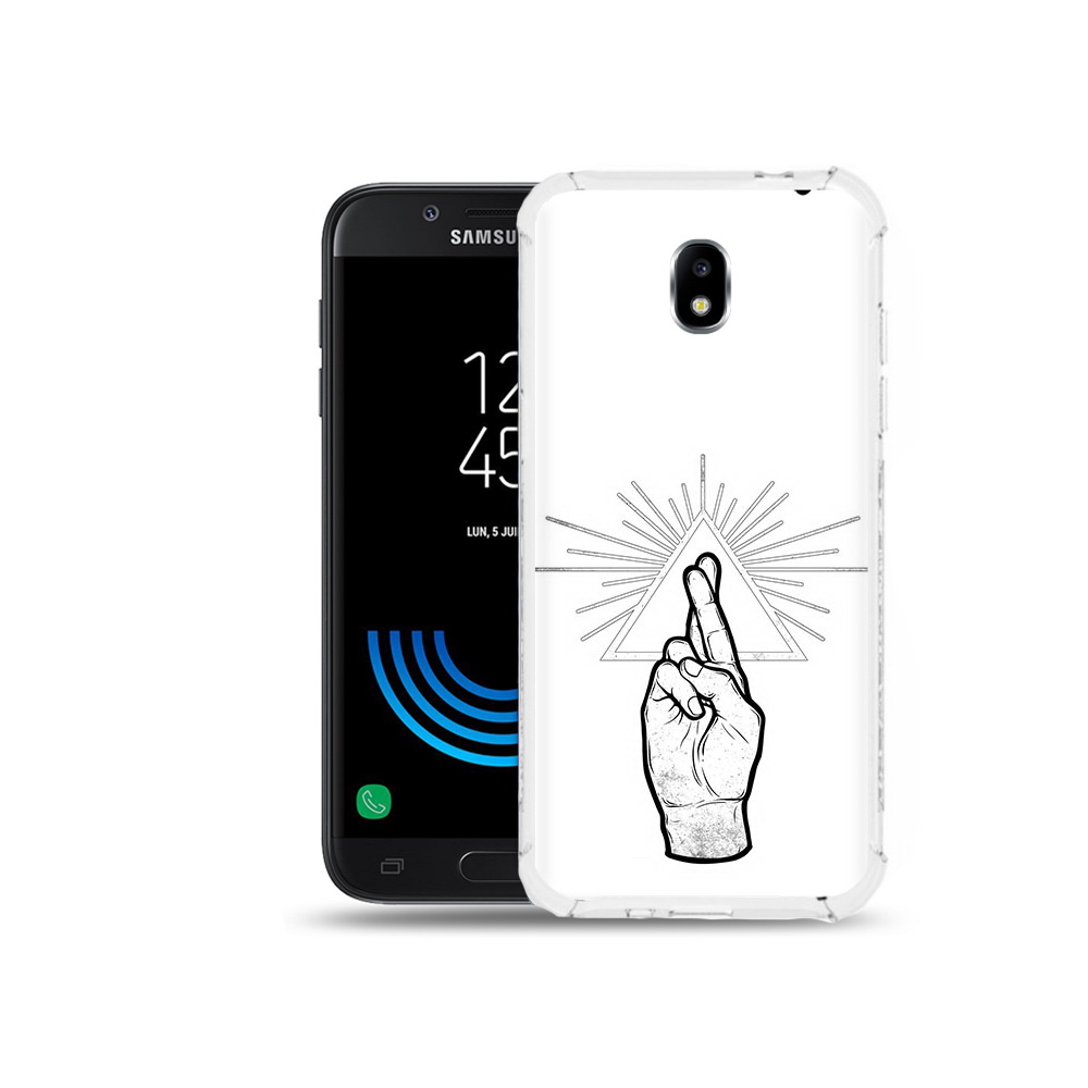 

Чехол MyPads Tocco для Samsung Galaxy J5 (2017) черно белая рука, Прозрачный, Tocco