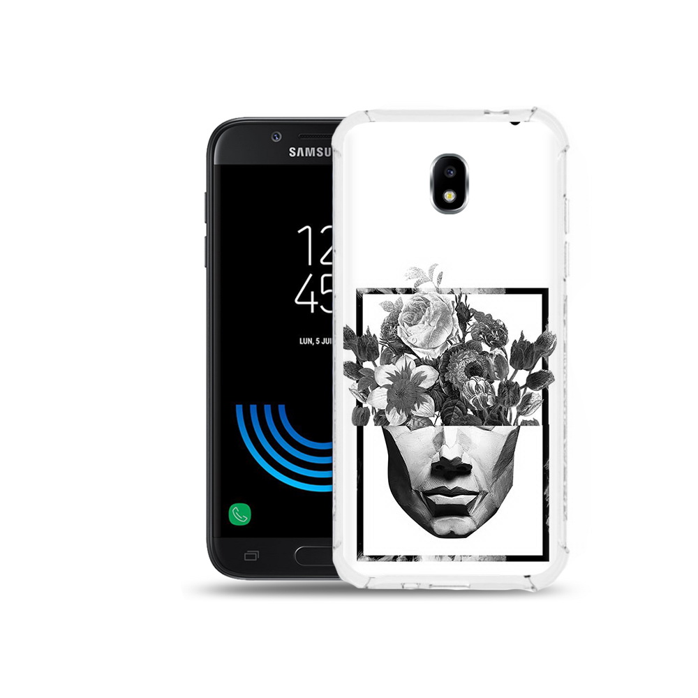 

Чехол MyPads Tocco для Samsung Galaxy J5 (2017) черно белая ваза в абстракции, Прозрачный, Tocco