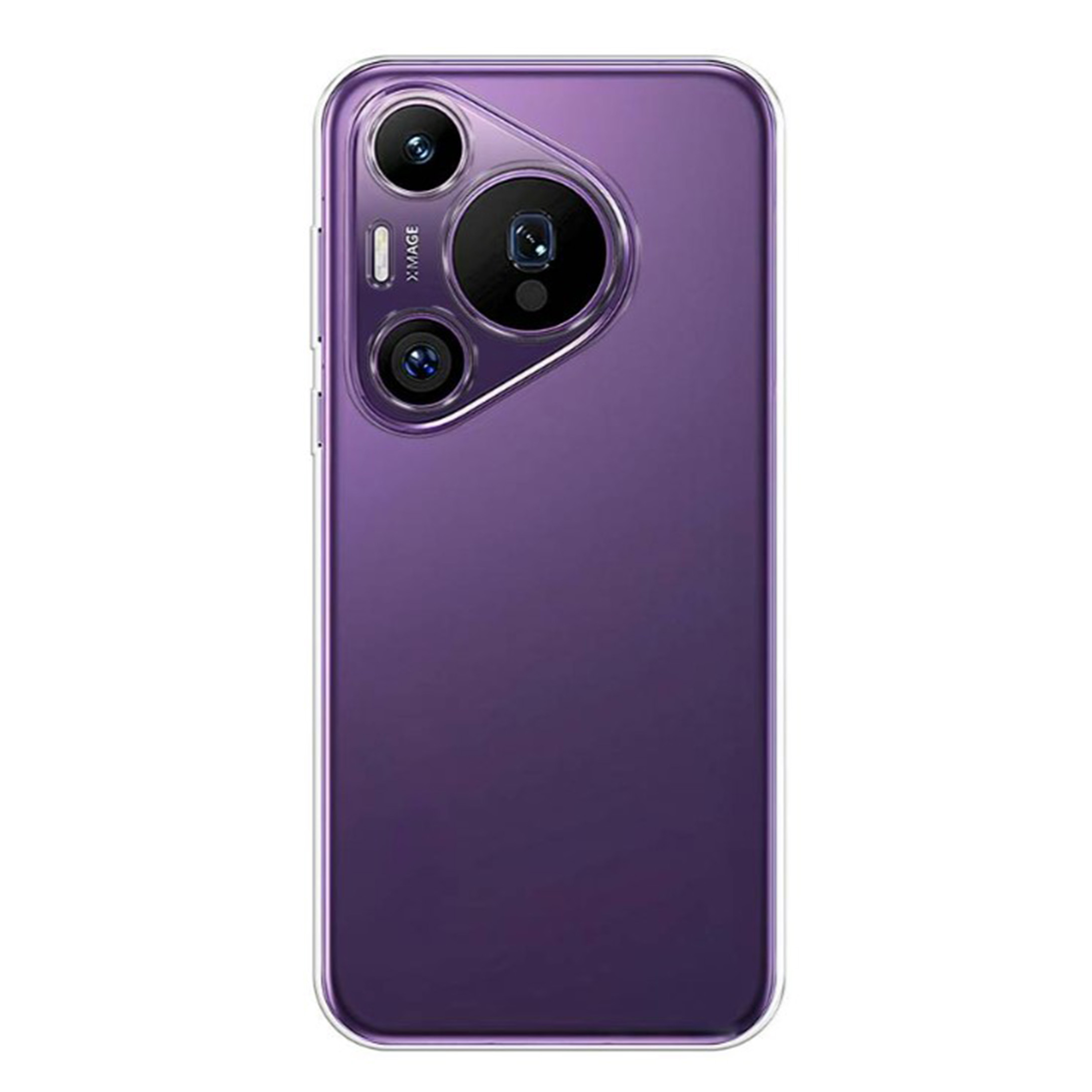 

Чехол силиконовый для Huawei Pura 70 Pro, с защитой камеры, X-case, прозрачный