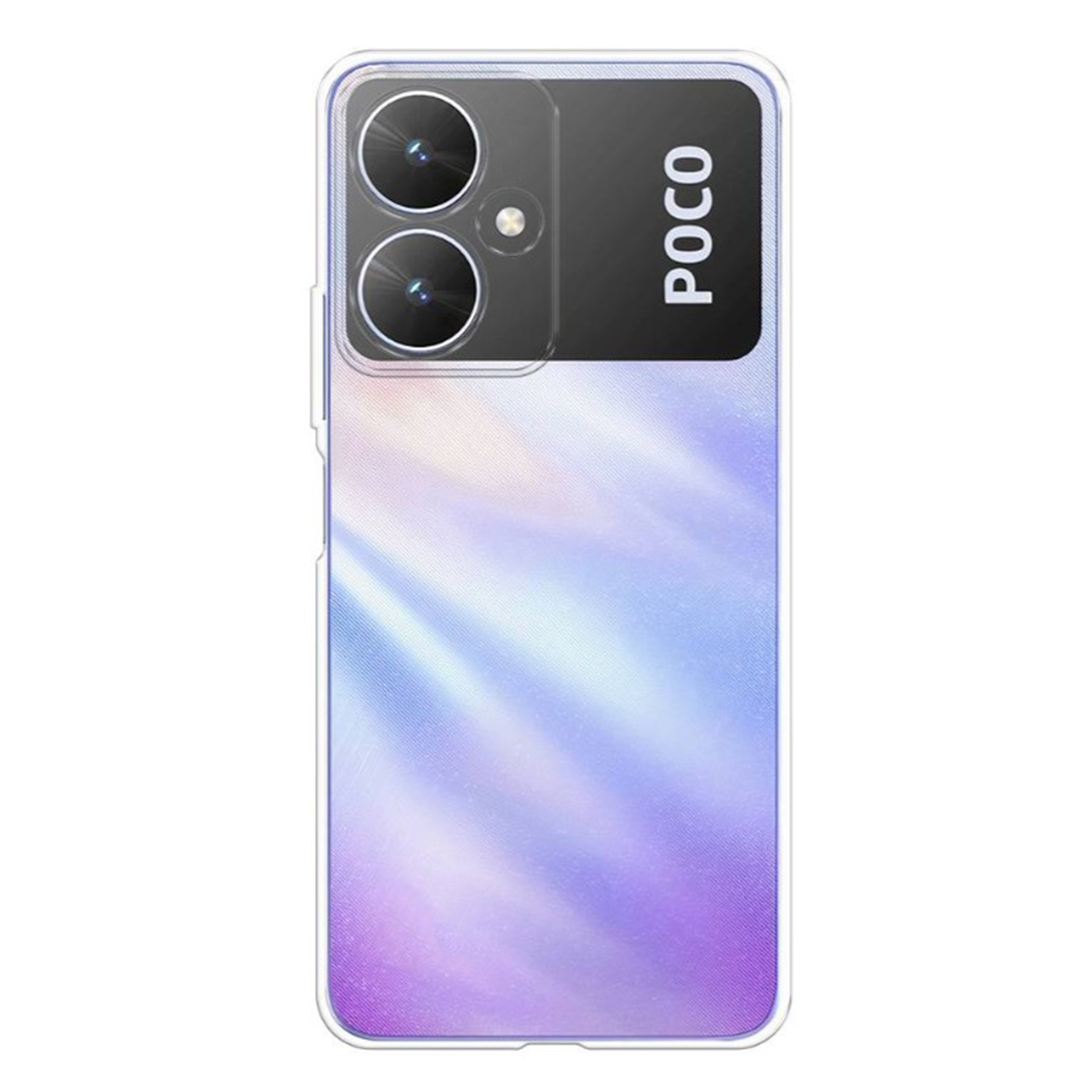 

Чехол силиконовый для Poco M6 (4G), c защитой камеры, X-case, прозрачный