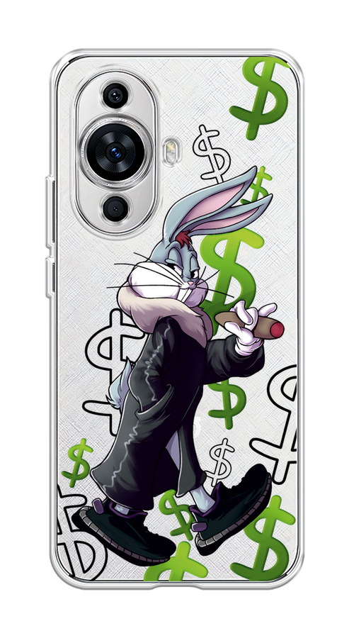 

Чехол на Huawei Nova 11 "Rich Bugs Bunny", Зеленый;черный;голубой, 6121250-6