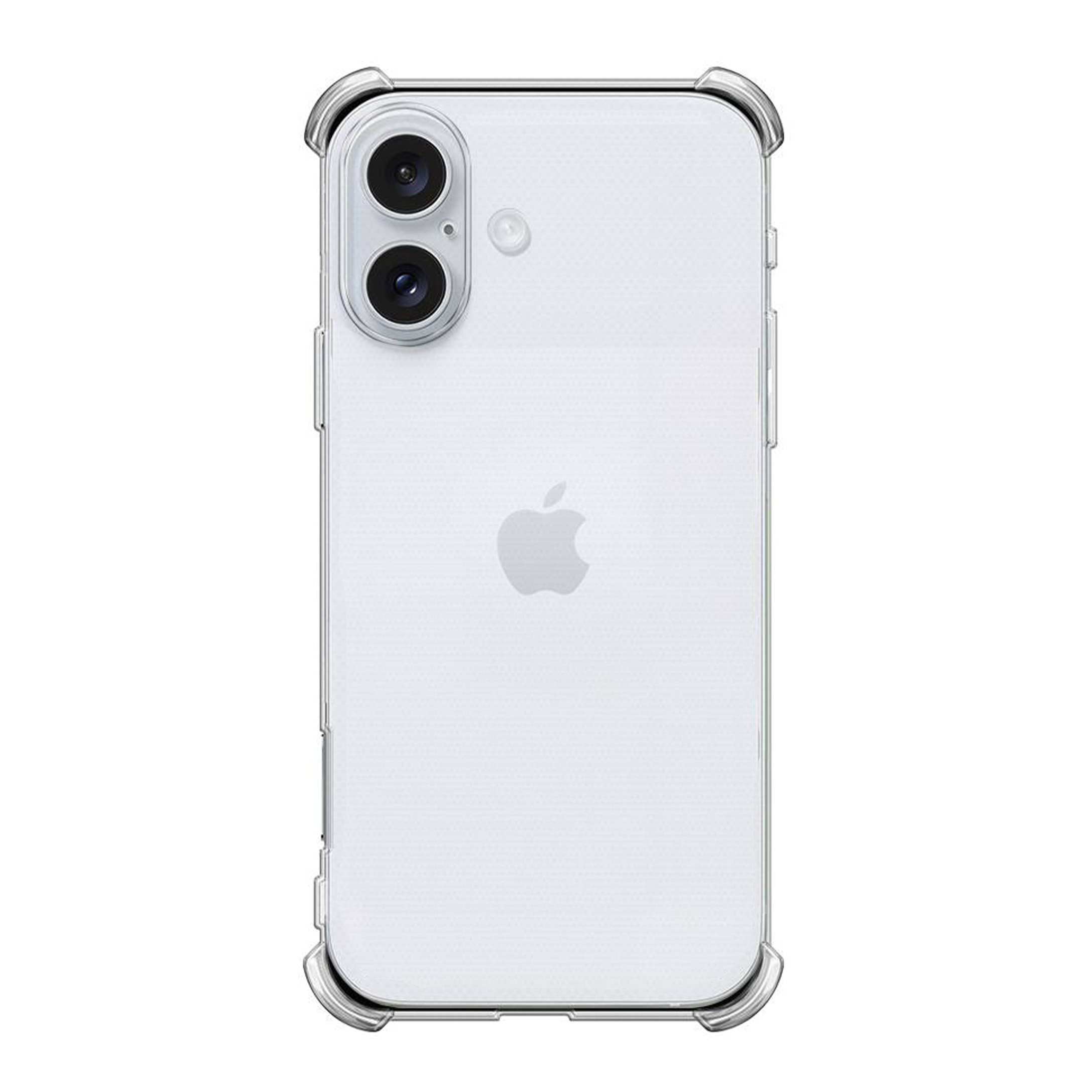 

Чехол силиконовый для iPhone 16, усиленные края, с защитой камеры, X-Case, прозрачный