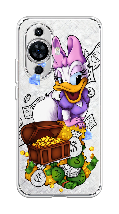 

Чехол на Huawei Nova 11 "Rich Daisy Duck", Коричневый;белый;фиолетовый, 6121250-6