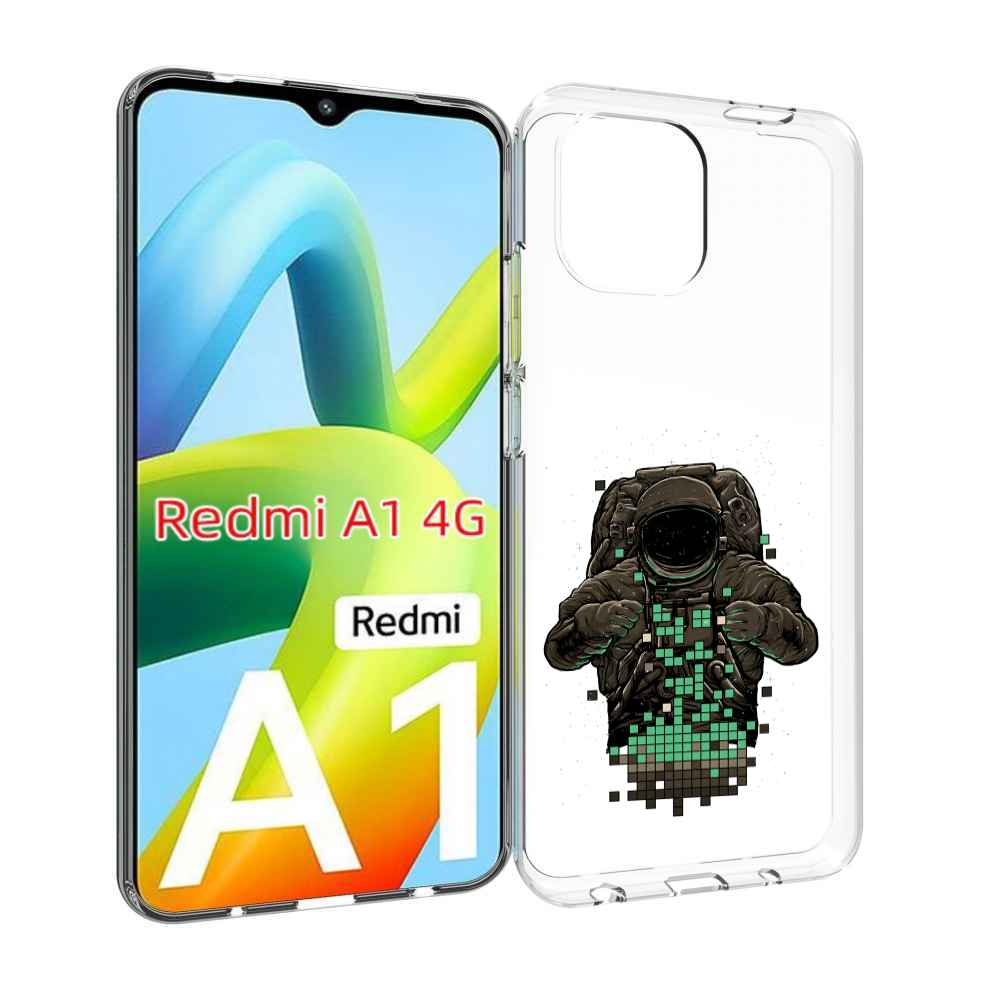 

Чехол Mypads Космонавт С Пикселями Для Xiaomi Redmi A1, Прозрачный, Tocco